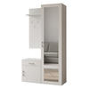 GARDEROBENSCHRANK VENTO 100/180,5/35 cm Modern Garderobe-Set Weiß - Weiß, Holzwerkstoff (100/180.5/35cm) - MASSENO