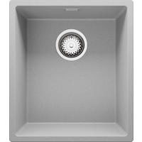 SPÜLBECKEN London Slim, 2-er set Grau 41/47 cm 1 Becken + Ablauf-Set ab 45er Unterschrank - Chromfarben/Grau, Kunststoff (41/20/47cm) - Primagran