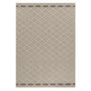 TEPPICH Outdoor Flachgewebe Rauten-Muster Polypropylen Balkon Beige Rechteckig 160x230 - Beige, Textil (160/230cm) - KADIMA DESIGN