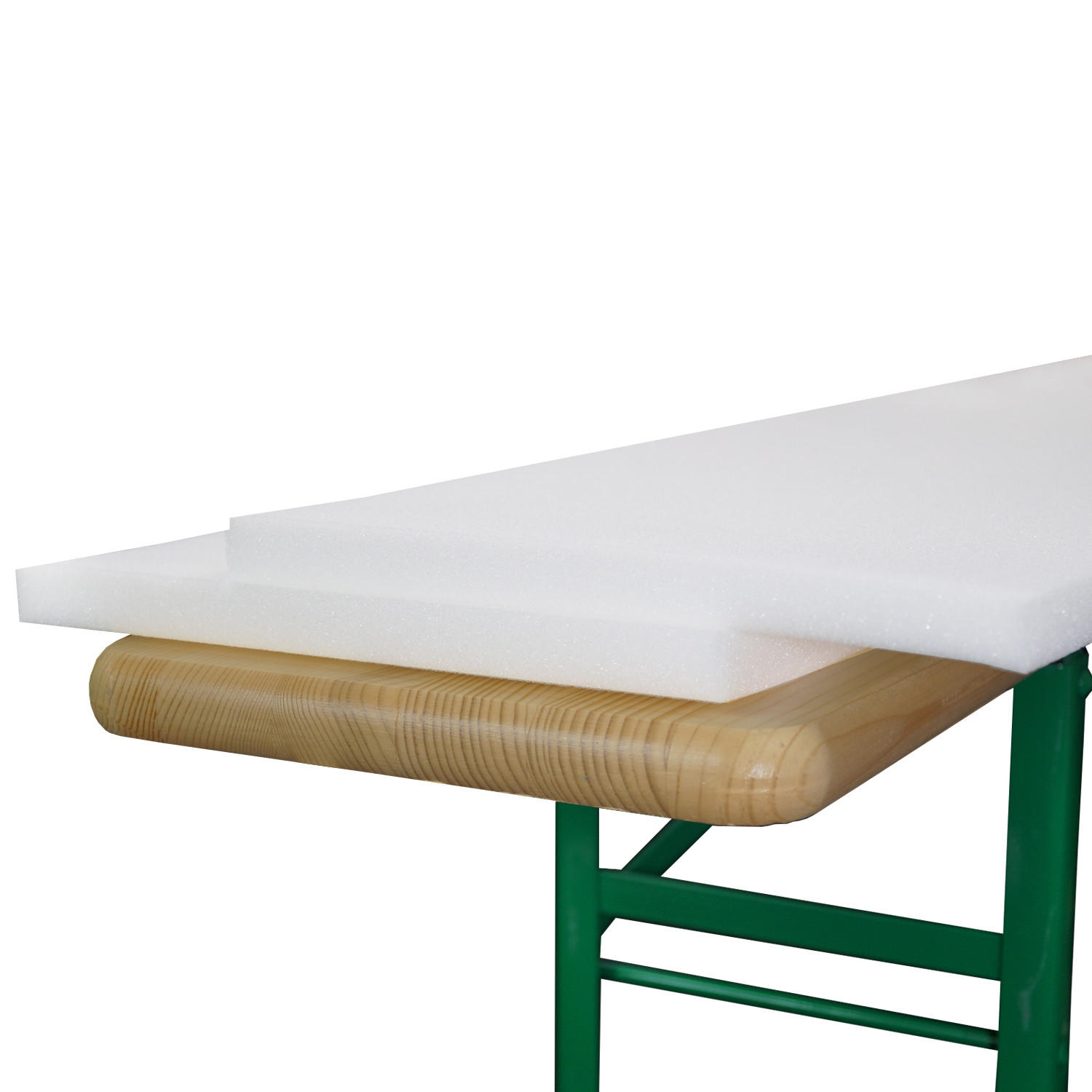 SCHAUMSTOFFROHLING Konstanz für Bierbänke 2/25/220 2tlg - Weiß, Kunststoff (220/25/2cm) - Beautissu 