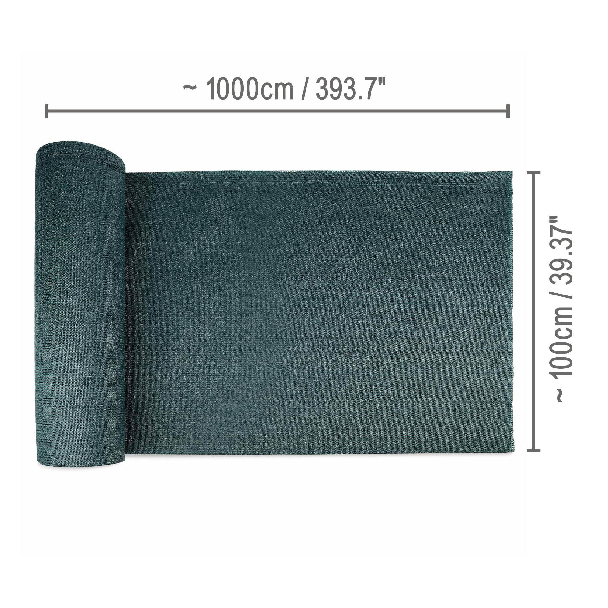 SICHTSCHUTZZAUN SolVision SG80 100/1000 cm Grün - Grün, Kunststoff (1000/100cm) - Sol Royal
