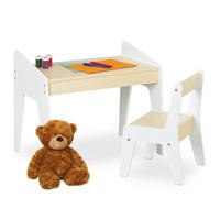 KINDERSITZGRUPPE - Beige, Holzwerkstoff (60.5/51/37.5cm) - Relaxdays