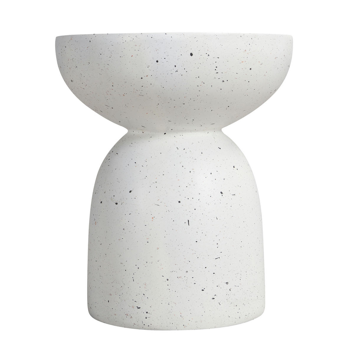 BEISTELLTISCH 45/45/52 cm weiß aus Magnesiumoxid für Innen- und Außenbereich - Weiß, Metall (45/45/52.5cm) - OKWISH