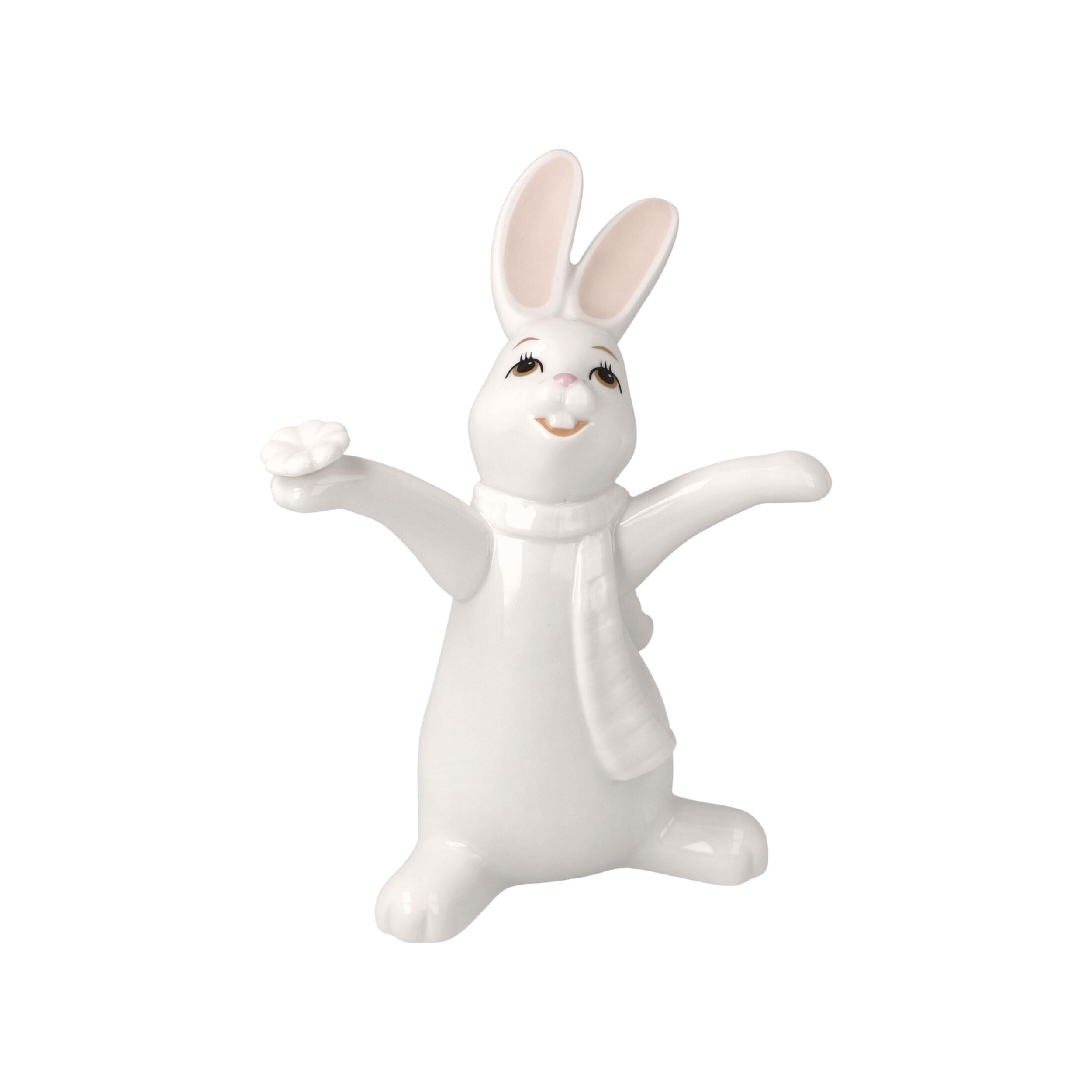 DEKOTIER Hase Snow White - Oh Happy Day!, Porzellan, weiß, 14 cm - Weiß, Keramik (8/14/11.5cm) - Goebel