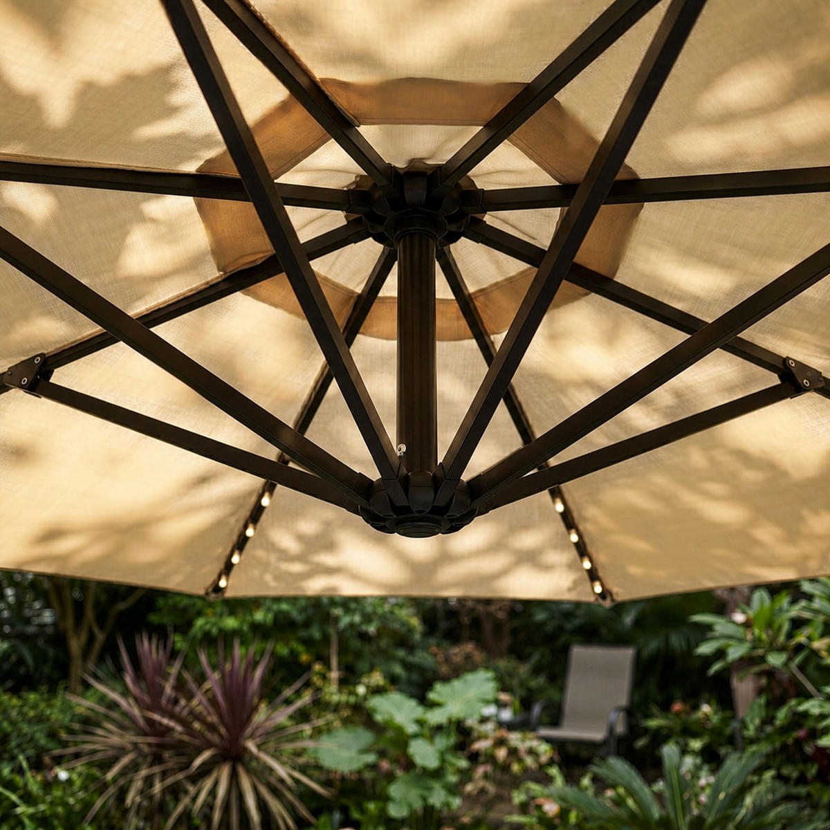 SONNENSCHRIM Beige 245/300 cm - Beige/Schwarz, Metall (300/300cm) - Akord