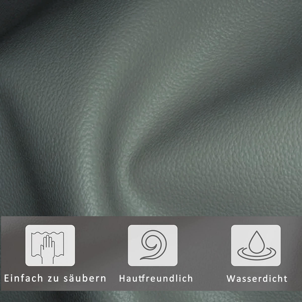 POLSTERBETT 140x200 LED Hydraulisch Stauraum Kunstleder Grau - Grau, Holzwerkstoff - FLIEKS