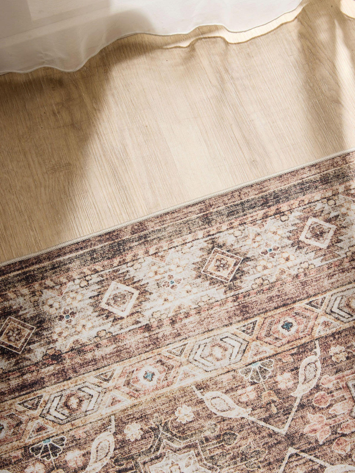 VINTAGE-TEPPICH George waschbar 140x200 cm - Braun, Kunststoff (140/200cm) - benuta