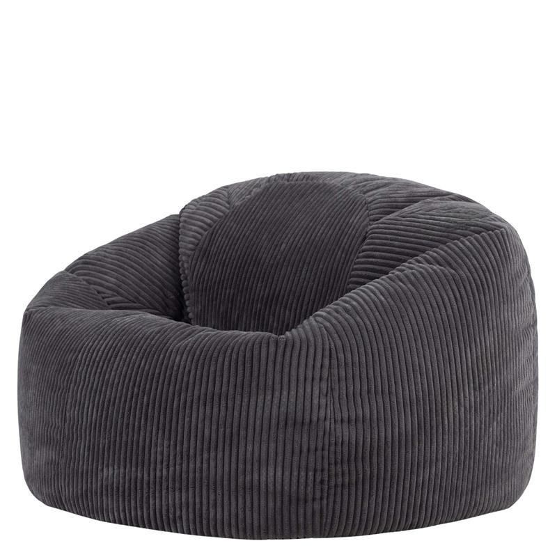 SITZSACK Cord Dalton XXL - Anthrazit, Textil (92/52/92cm) - icon