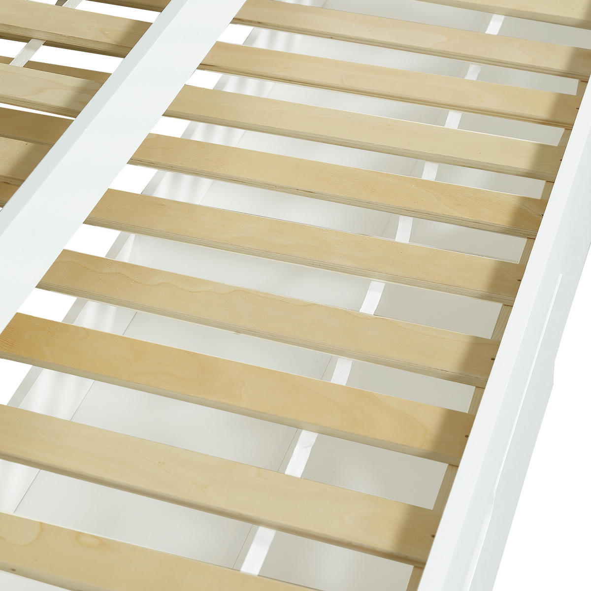 AUSZIEHBETT 90/200 cm DE-00511, in Weiß, Rollbett und 2 Schubladen - Weiß, Holz (90/200cm) - ComfortXL