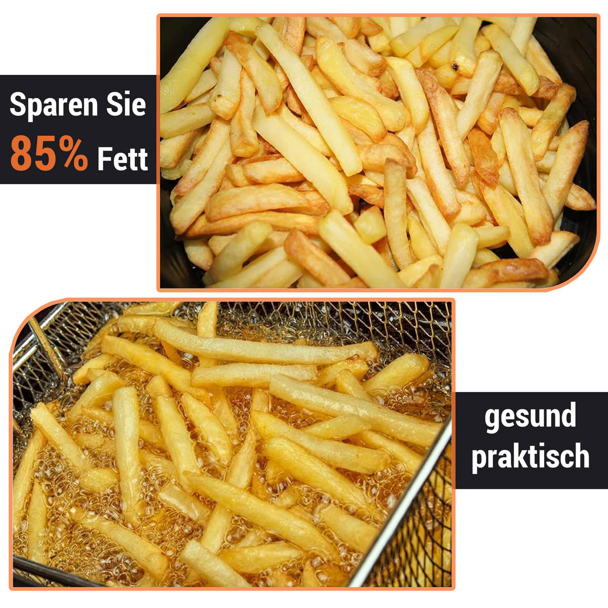 MINIBACKOFEN 12L XXL Heißluftfritteuse mit Zubehör, Multifunktionsofen mit Easy Fry & Grill Funktion, 12 Programme - Schwarz, Kunststoff (35/37.5/32.5cm) - Beaface