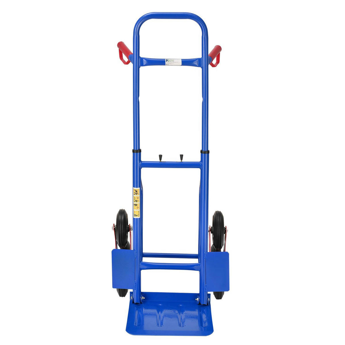 TREPPENSACKKARRE blau mit Dreikranzrädern - Blau, Metall (42/65/115cm) - Juskys