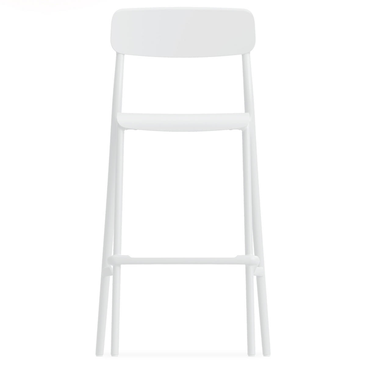 GARTENHOCKER GALIO, Hochhocker, 2-er Set - Weiß, Kunststoff (52/107.5/54.5cm) - KONSIMO®