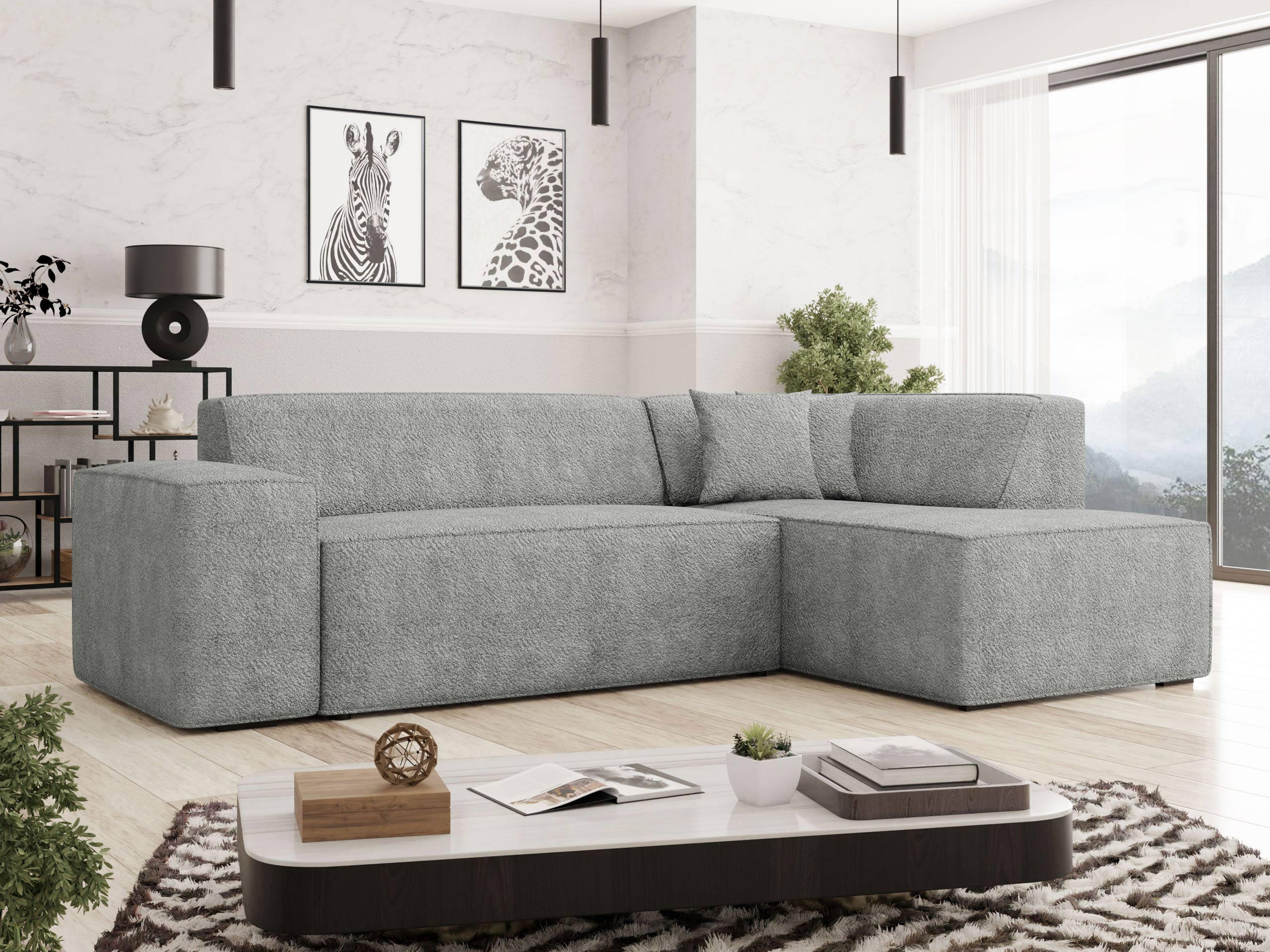ECKSOFA Lordin, Seite: Rechts - Grau, Holz/Textil (267/205cm) - MIRJAN24