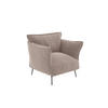 SESSEL Samt Taupe 102cm - Taupe, Textil (102/90/105cm) - Sia Home