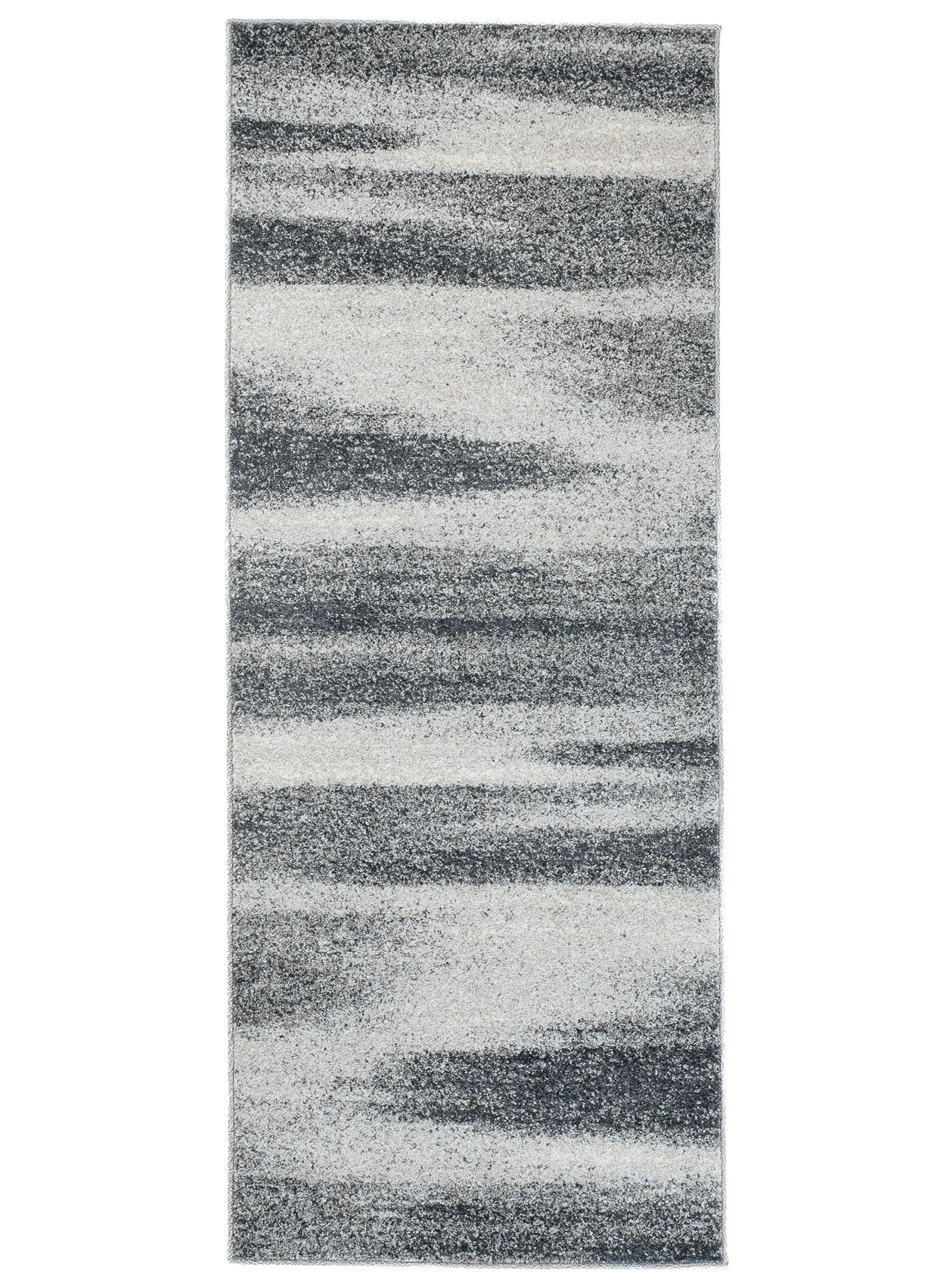 TEPPICHLÄUFER SARI dunkelgrau abstrakt 100/500 cm - Dunkelgrau, Textil (100/500cm) - Tapiso