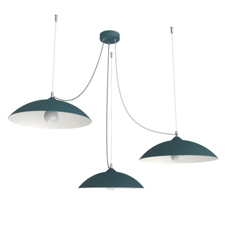 HÄNGELEUCHTE Dream X3 - Blau, Metall (40/40/9cm) - Lumicom