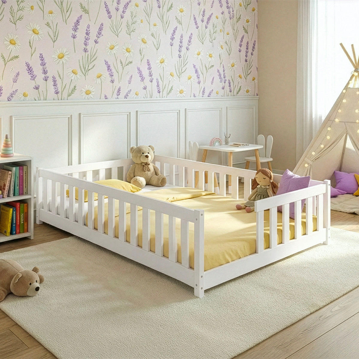 KINDERBETT 120/200 Thea Weiß - Weiß, Holz (120/200cm) - Petits-meubles