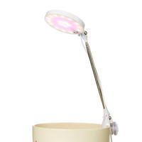LED-PFLANZENLEUCHTE - dimmbar mit Timerfunktion und Klipphalterung für Töpfe, USB-betrieben - Weiß, Kunststoff (10/79.3/10cm) - Northpoint