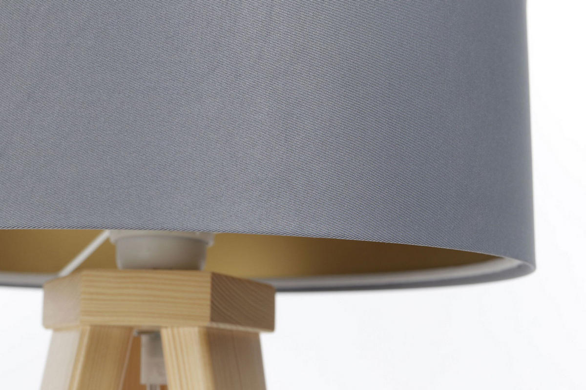 TISCHLAMPE Grau 30/45 cm - Goldfarben, Kunststoff (30/0.7/45cm) - ONZENO