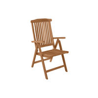 GARTENSTUHL HIGHLINE ARUBA - Braun, Holz (50/108/47cm) - SAM