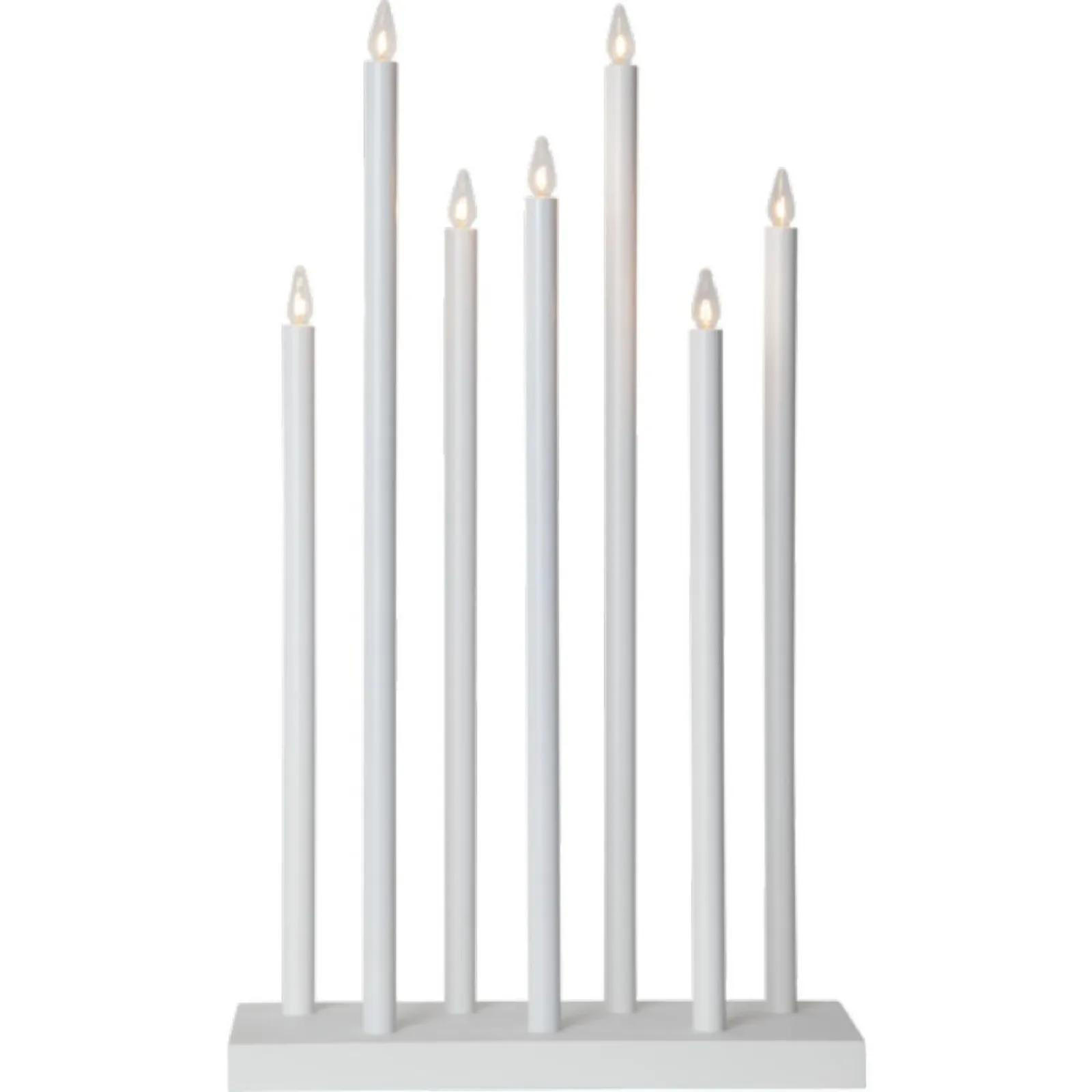 TISCHLEUCHTE Holy Weiß - Weiß, Holz (38/38/66cm) - click-licht