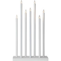 TISCHLEUCHTE Holy Weiß - Weiß, Holz (38/38/66cm) - click-licht