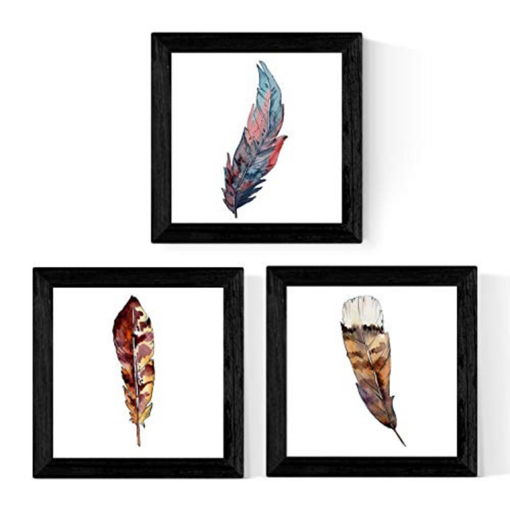 POSTER Set Mit 3 Illustration Aquarell 20X20cm Rahmenlos - Klar, Papier (20/5/20cm) - Nacnic