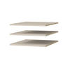 EINLEGEBÖDEN für Schrank Napoli 1D 50 Kaschmir (3 Stück) - Kaschmir/Silberfarben, Holzwerkstoff/Kunststoff (47/35/55cm) - mzm24