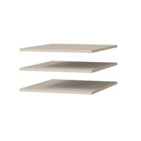 EINLEGEBÖDEN für Schrank Napoli 1D 50 Kaschmir (3 Stück) - Kaschmir/Silberfarben, Holzwerkstoff/Kunststoff (47/35/55cm) - mzm24
