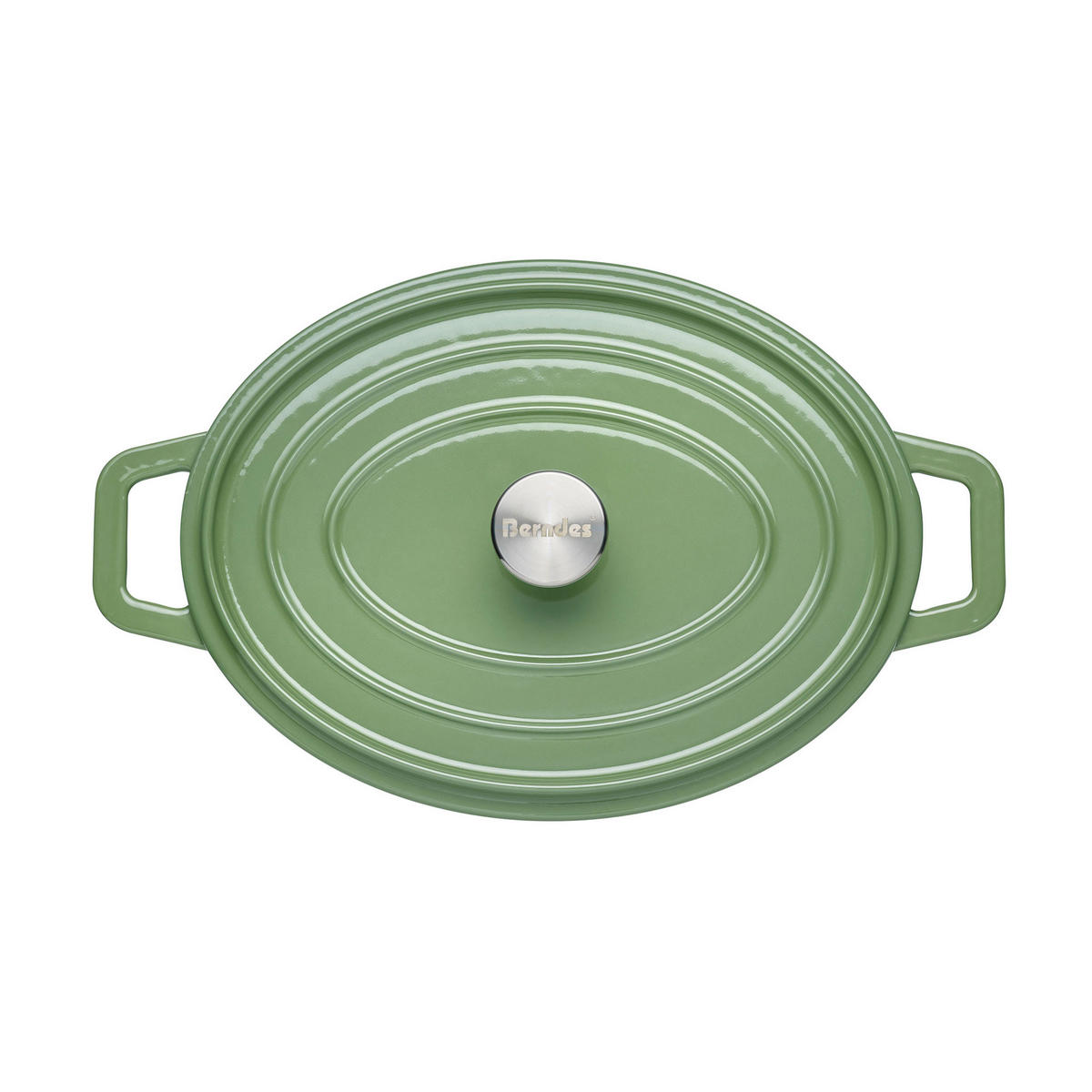 BRÄTER b.iron Bräter, Gusseisen, Grün, 31 x 24 cm - Grün, Metall (42/26.1/17.6cm) - Berndes