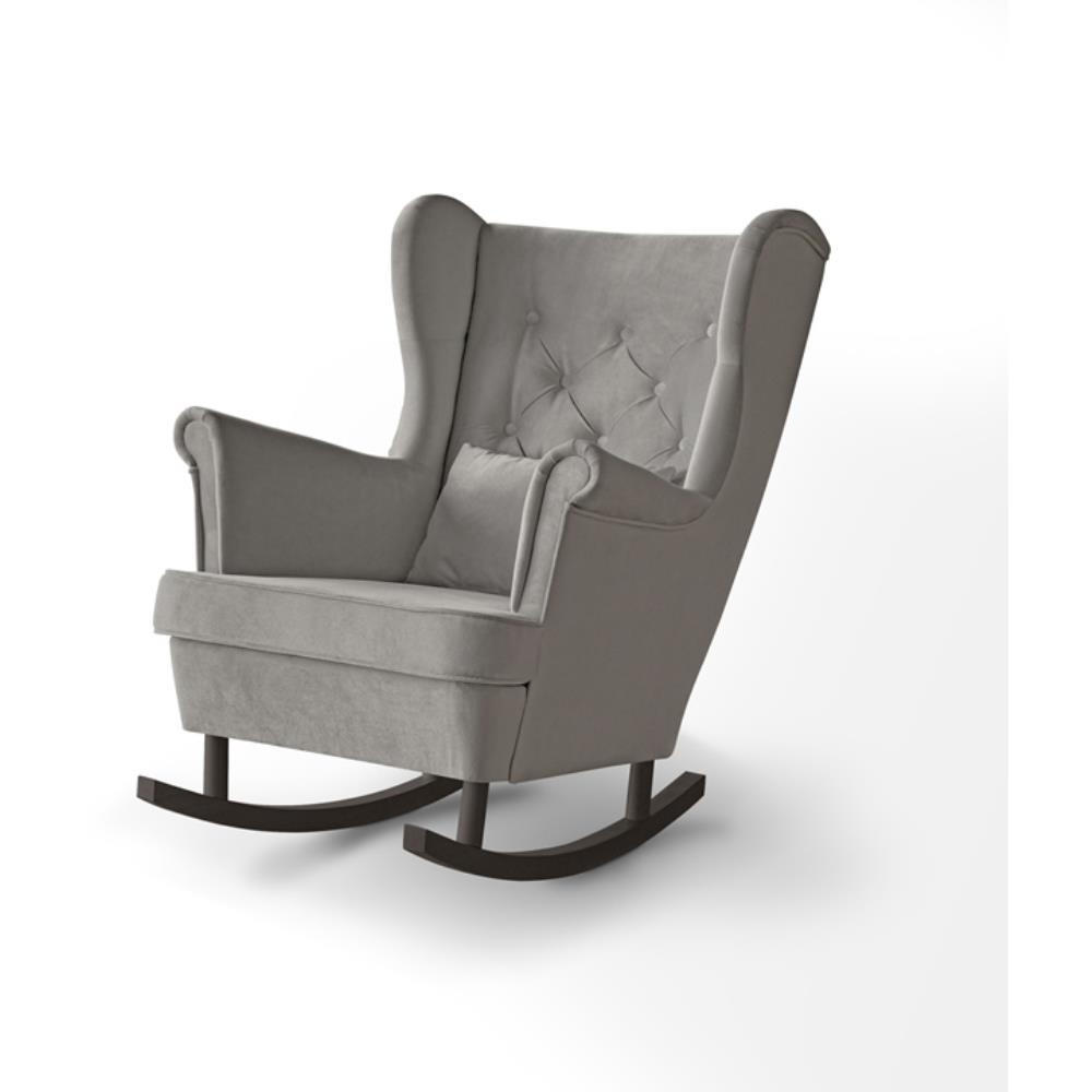 Beautysofa Schaukelstuhl Beige 82x103x108 cm