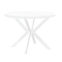 ESSTISCH ENDIK, Durchmesser: 100 / 200 cm, Farbe: Weiß - Weiß, Holz (200/100/77cm) - Dekori_Interiors