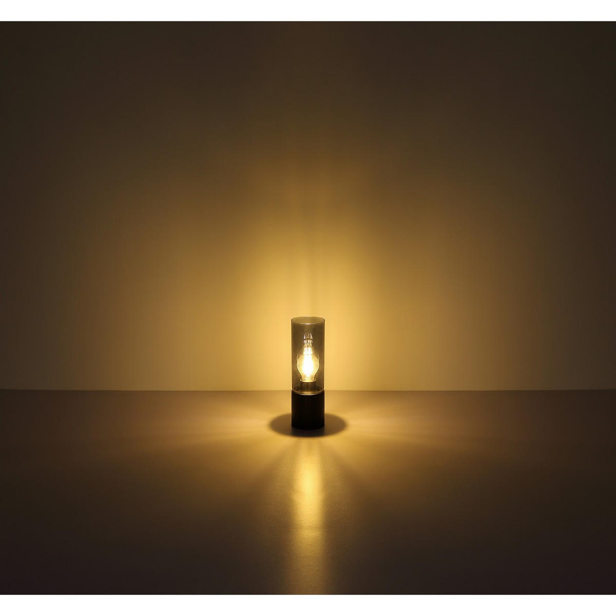 HÄNGELEUCHTE Metall Rauchglas Grau - Schwarz, Metall (30/30/150cm) - Globo Lighting