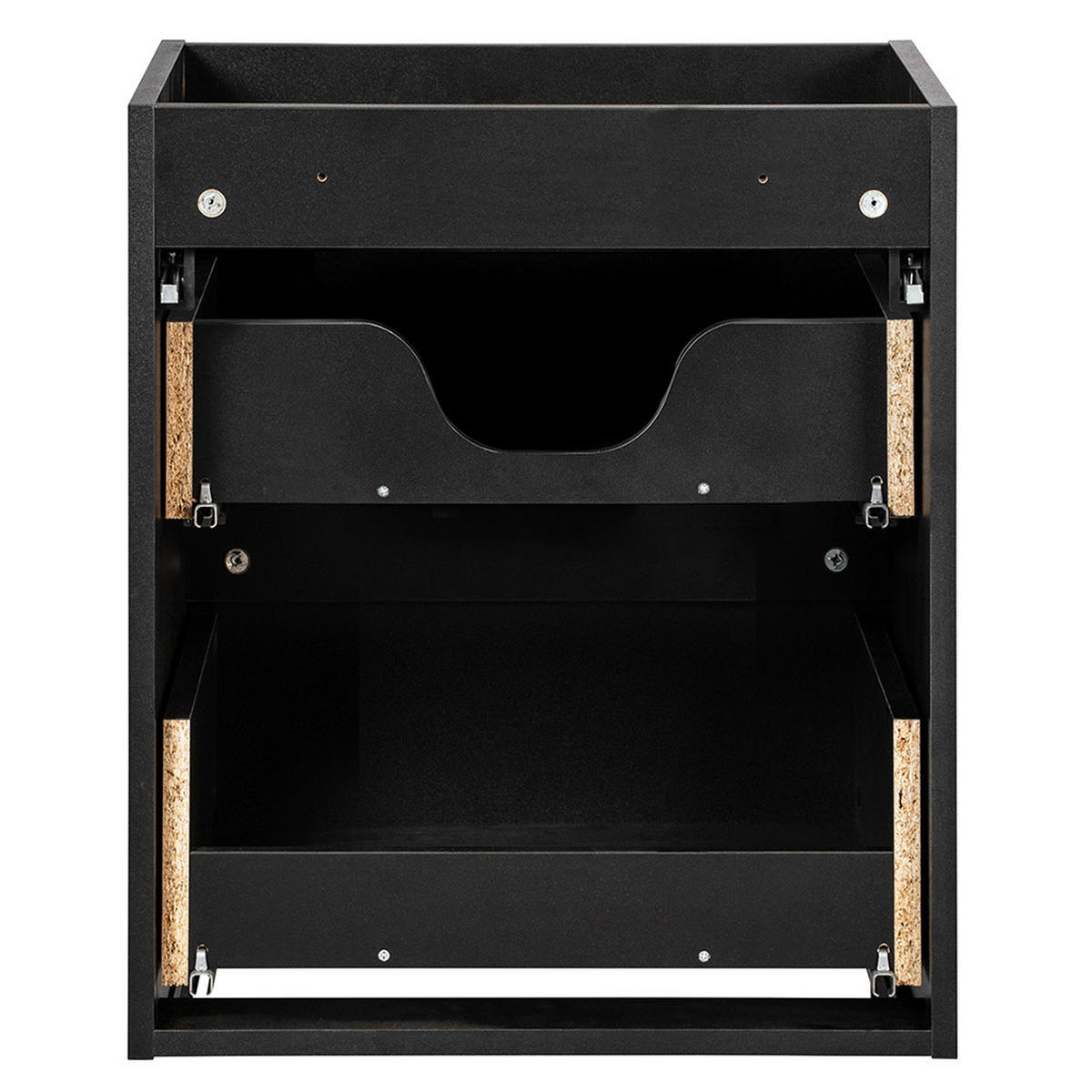 WASCHTISCH Newport-56 - Schwarz, Holzwerkstoff (50/71/40cm) - Lomado