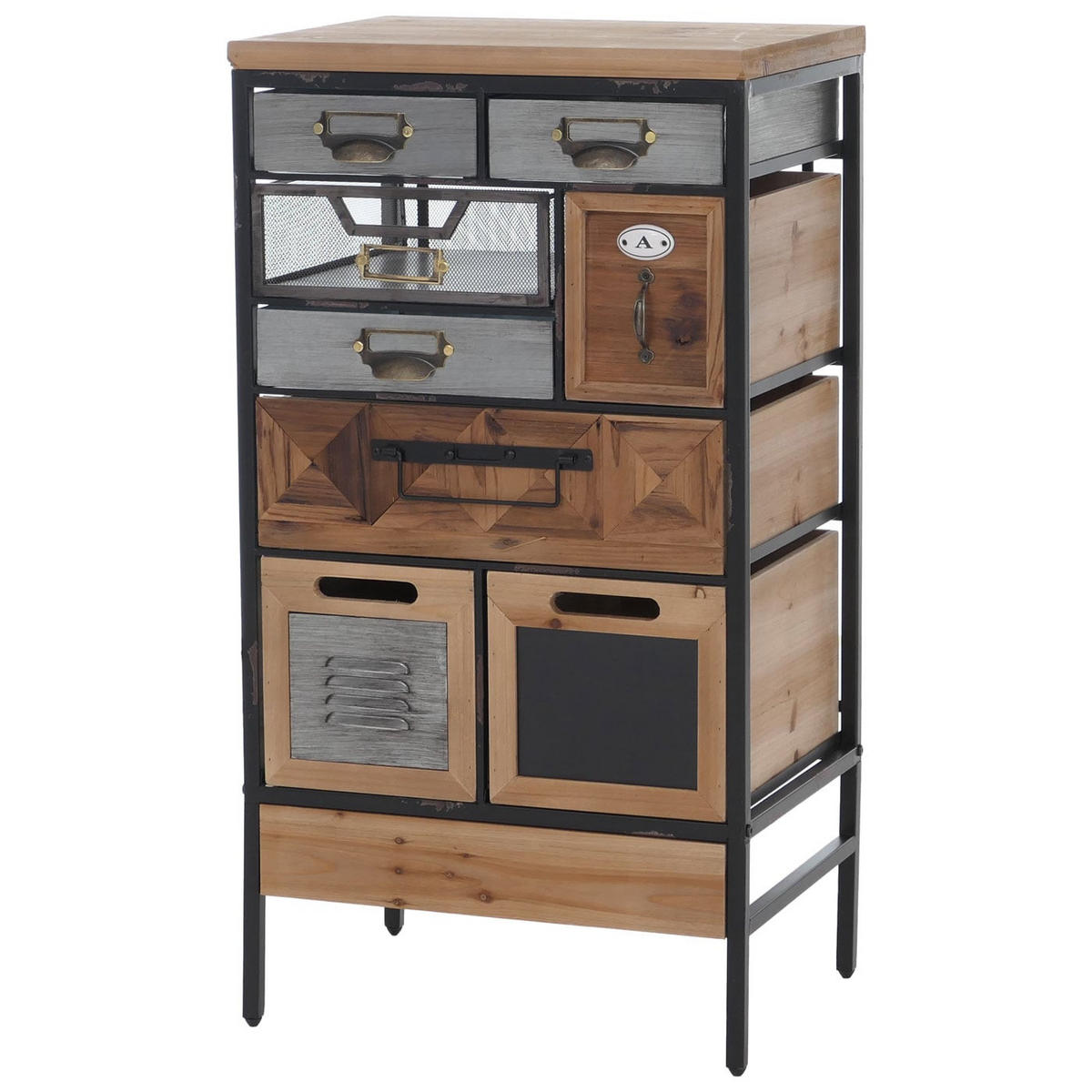 APOTHEKERKOMMODE Multicolor - Multicolor, Holz (45/85/35cm) - MCW