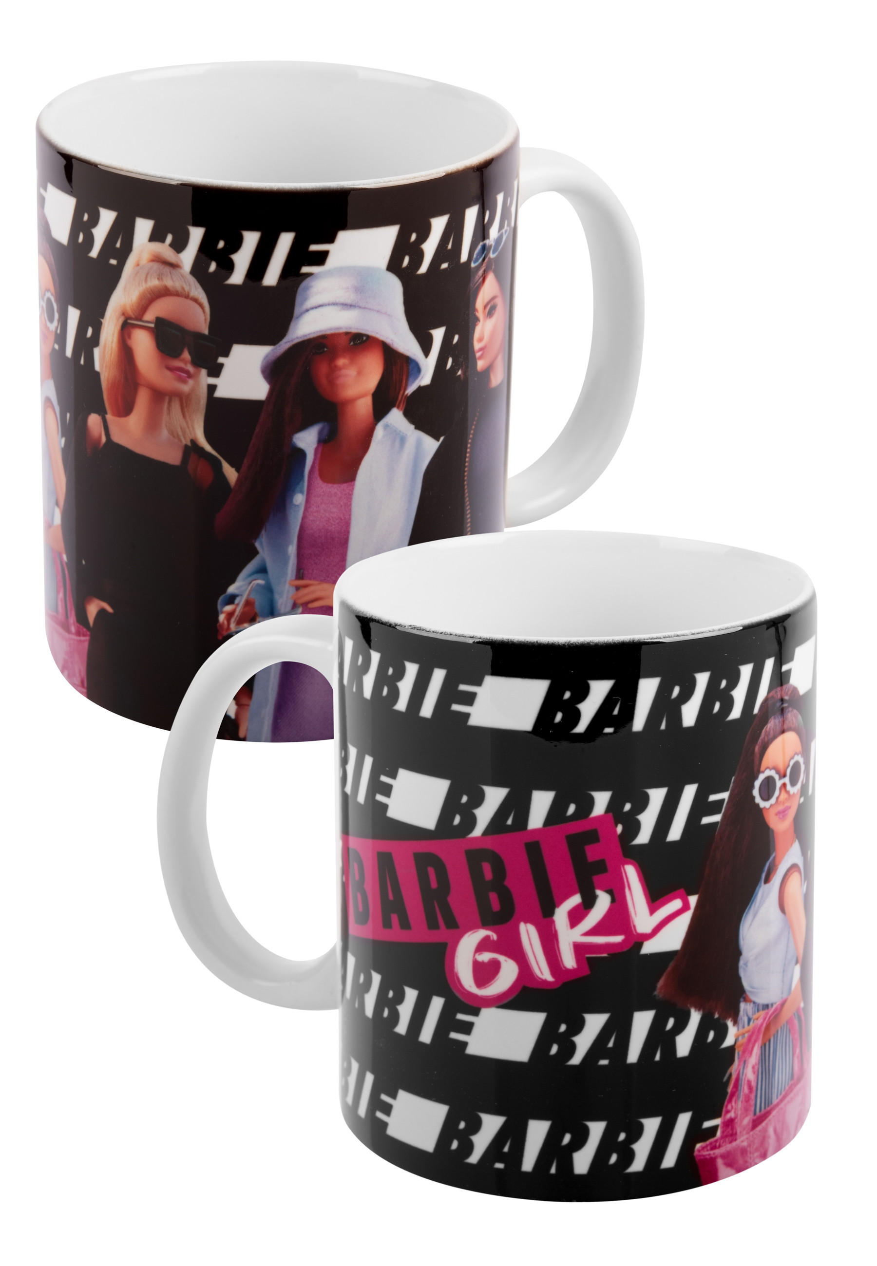 BECHER Barbie Barbie Girl Schwarz 320 ml - Schwarz, Keramik (0.32L) - Barbie