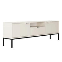 TV-MÖBEL Seattle Weiß und Schwarz - Schwarz/Weiß, Holzwerkstoff (175/56.4/33cm) - Petits-meubles