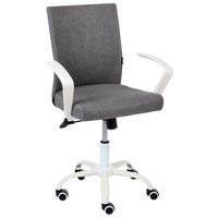 BÜROSTUHL Dunkelgrau Modra - Dunkelgrau, Textil (52/91/52cm) - Beliani