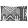 WOLLKISSEN Mochica schwarzes Ornament rechteckig 35x60 - Anthrazit/Hellgrau, Textil (60/35/12cm) - Malagoon