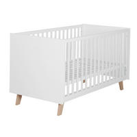 BABYBETT Smile 70 x 140 cm - Weiß, Holz/Holzwerkstoff (70/140cm) - Roba