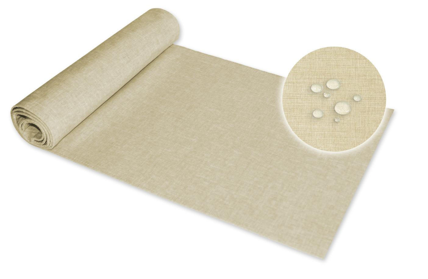 TISCHLÄUFER 40/100 cm Ecru Leinenoptik - Ecru, Textil (40/100cm) - TiborTex