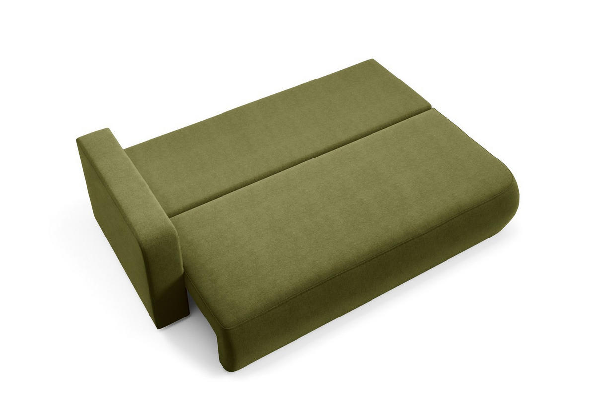 SCHLAFSOFA mit Bettkasten Grün - Schwarz/Grün, Holz/Holzwerkstoff (228/82/106cm) - Furnisell