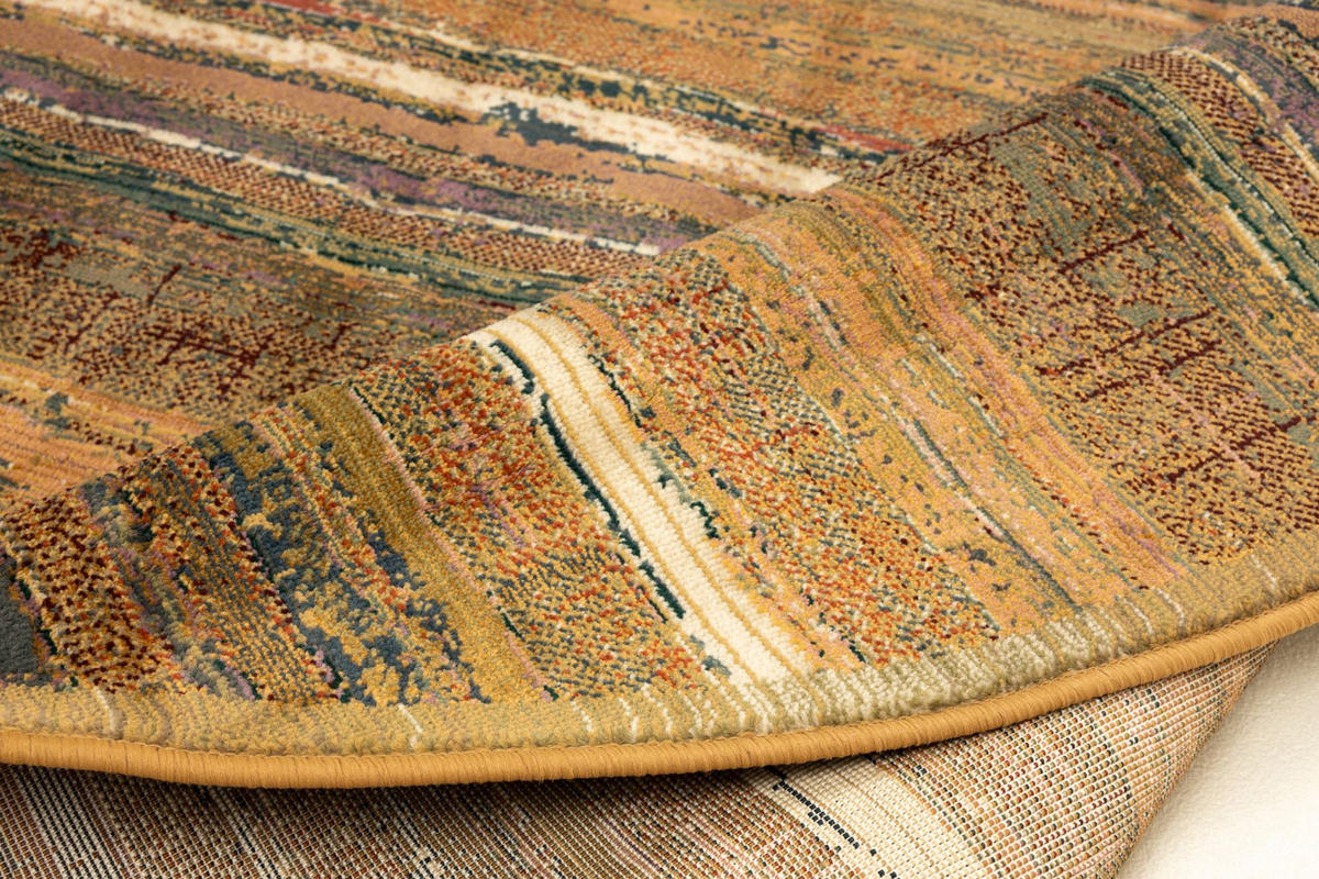 WEBTEPPICH Gabiro 729 155x155 cm - Beige, Textil (155/155cm) - THEKO