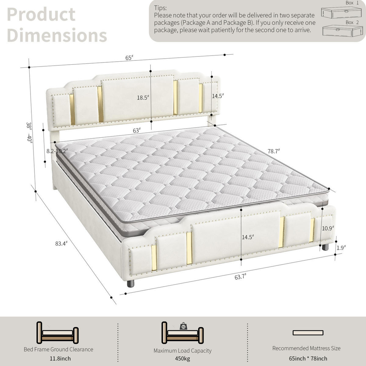 POLSTERBETT 160/200 cm aus Samt mit LED-Beleuchtung und 4 Schubladen Beige - Beige, Textil (160/200cm) - Modenvie
