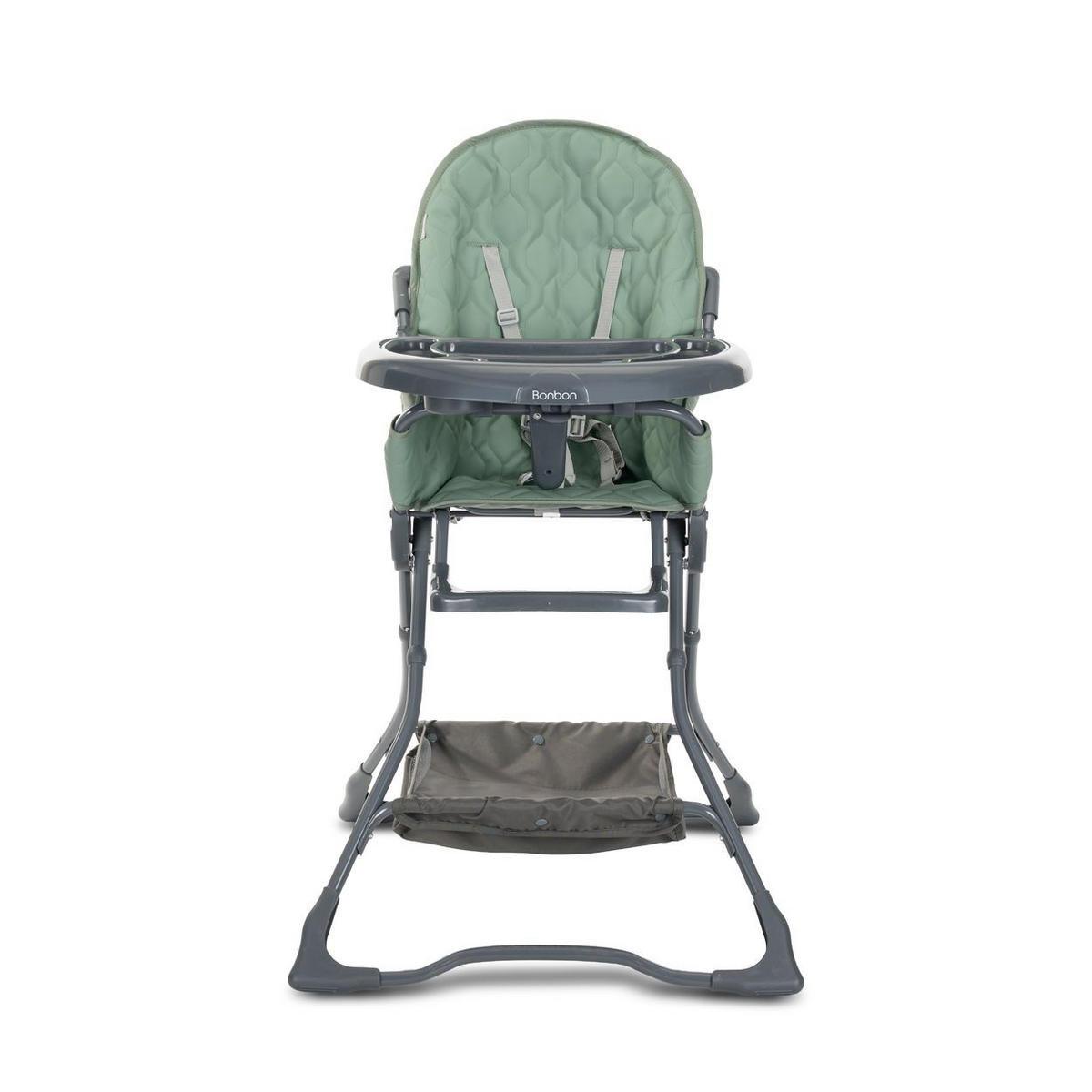 HOCHSTUHL Bonbon hellgrün Bechervertiefung, klappbar, doppelter Tisch, Korb - Grün, Metall (62/112/80cm) - Lorelli