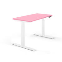 SCHREIBTISCH elektrisch höhenverstellbar REC 120x60 cm Pink - Rosa, Metall (120/60/60cm) - Schaff