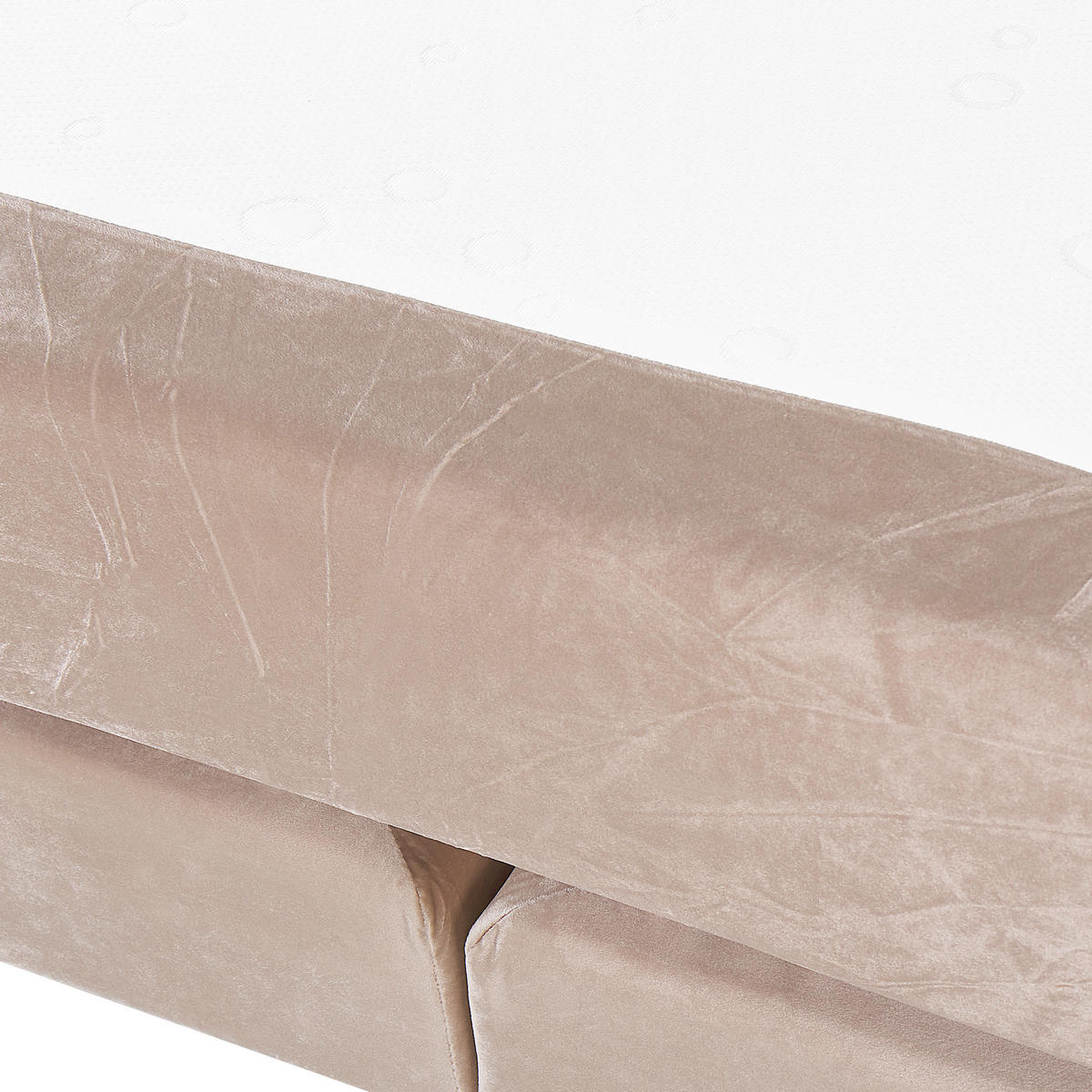 BOXSPRINGBETT 180/200cm Pastellrosa Marquise - Pink, Textil (180/200cm) - Beliani