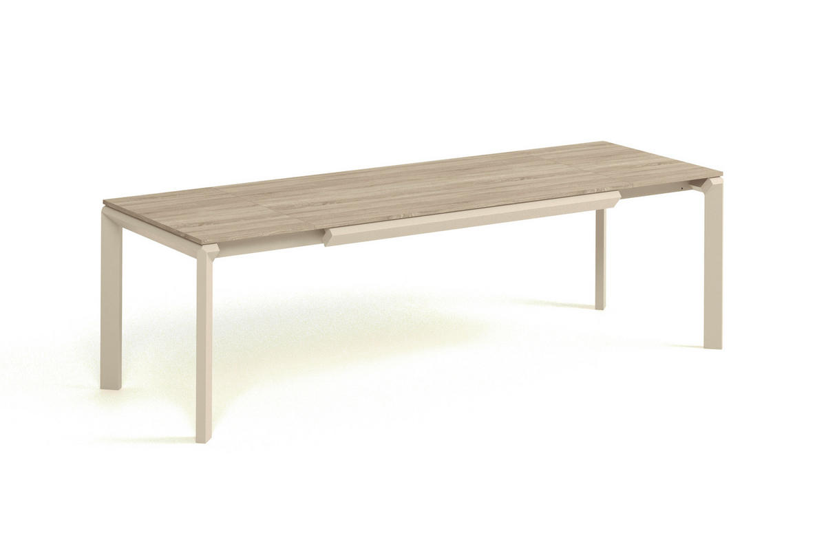ESSTISCH FADO - Kaschmir/Sonoma Eiche, Holzwerkstoff (90/160/76cm) - Meblini