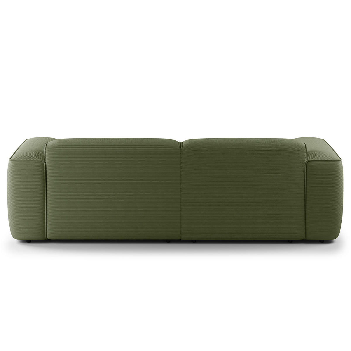 ECKSOFA mit XL-Longchair - Schwarz/Grün, Kunststoff/Textil (260/171cm) - home24