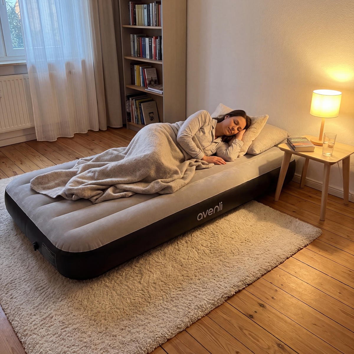 LUFTBETT Luftmatratze Camping BeamRest grau 191x99x25cm - Grau, Kunststoff (99/191cm) - Avenli
